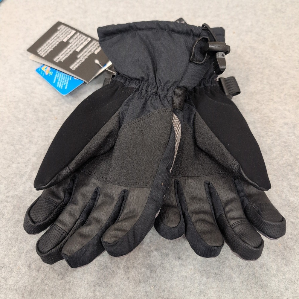 MCTi Waterproof Ski Gloves Mens‎ Medium Black Gray 3M Thinsulate Touchscreen New - Picture 4 of 7